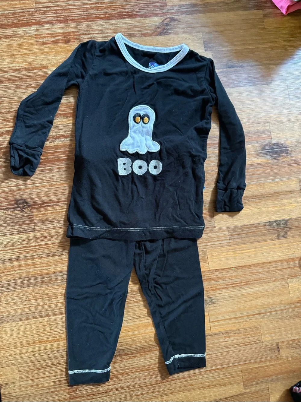 Kickee Pants 18-24M Halloween Ghost BOO Two Piece Pajama Set